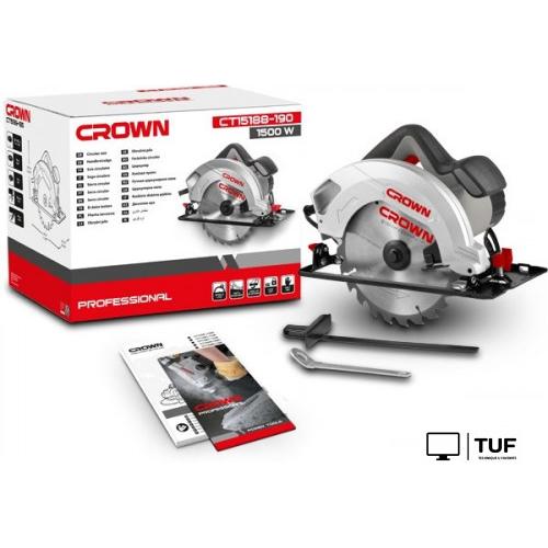 Дисковая (циркулярная) пила Crown CT15188-190