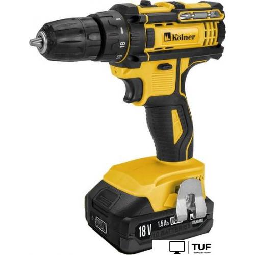 Дрель-шуруповерт Kolner KCD 18LC (с 2-мя АКБ, кейс)