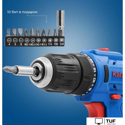 Дрель-шуруповерт Katana CD 3500 (с 2-мя АКБ 2 Ач, кейс)