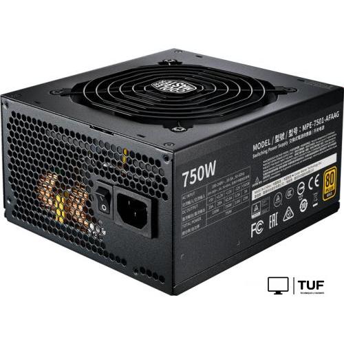 Блок питания Cooler Master MWE Gold 750 V2 Full Modular MPE-7501-AFAAG-EU