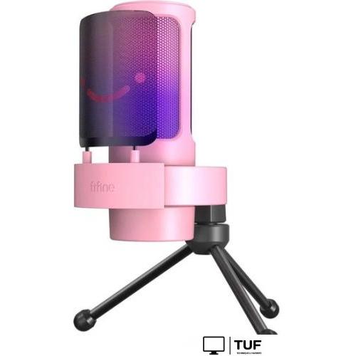 Проводной микрофон FIFINE A8T (розовый)
