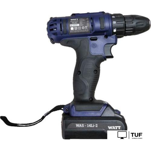 Дрель-шуруповерт WATT WAS-14 Li-2 1.014.029.12 (с 2мя АКБ 2 а*ч)