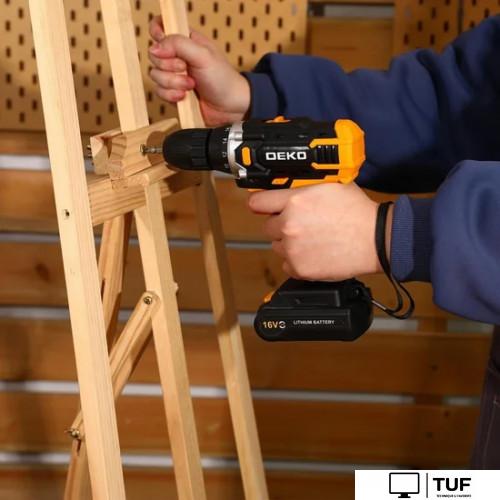 Дрель-шуруповерт Deko Sharker 16V Set 63 083-1041 (с 2-мя АКБ, кейс)