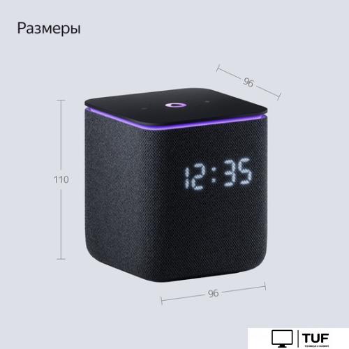 Умная колонка Яндекс Станция Миди (черный)