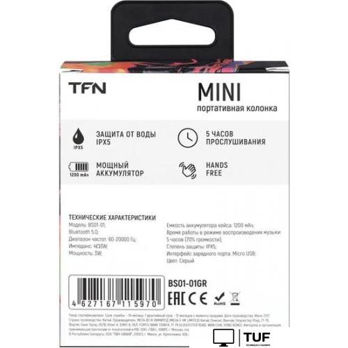 Беспроводная колонка TFN Mini (серый)