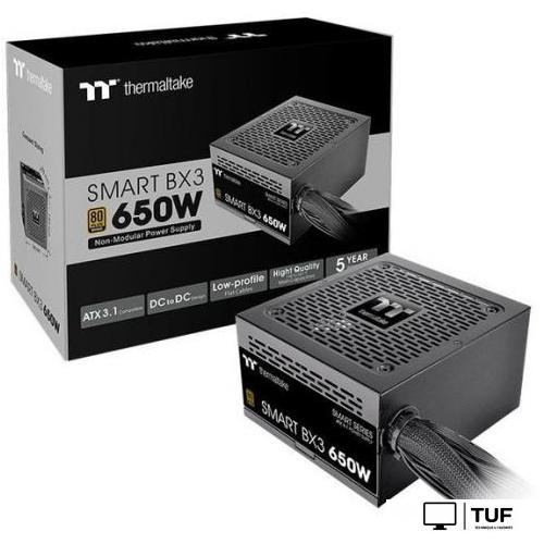 Блок питания Thermaltake Smart BX3 Bronze 650W PS-SPD-0650NNFABE-3