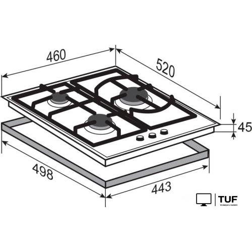 Варочная панель Zigmund & Shtain M 26.4 W