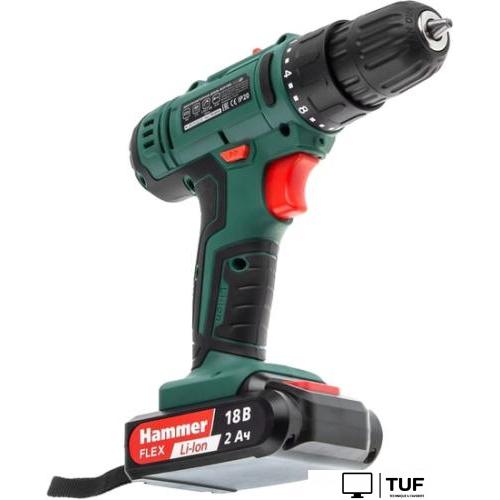 Дрель-шуруповерт Hammer Flex ACD18BS (с 2-мя АКБ, кейс)