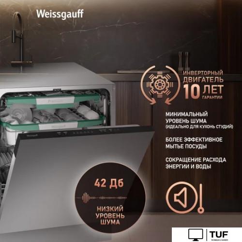 Встраиваемая посудомоечная машина Weissgauff BDW 6136 D Inverter Autoopen Timer Floor