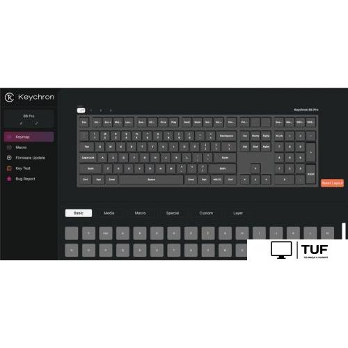 Клавиатура Keychron B6 Pro B6P-K1-RU (серый космос)