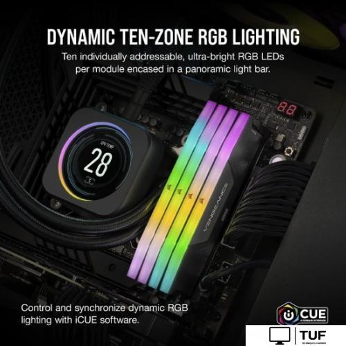 Оперативная память Corsair Vengeance RGB 2x32ГБ DDR5 6000 МГц CMH64GX5M2B6000C38