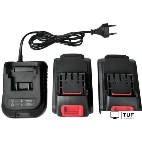 Дрель-шуруповерт WATT WAS-21Li-3 1.021.030.23 (с 2-мя АКБ, кейс)