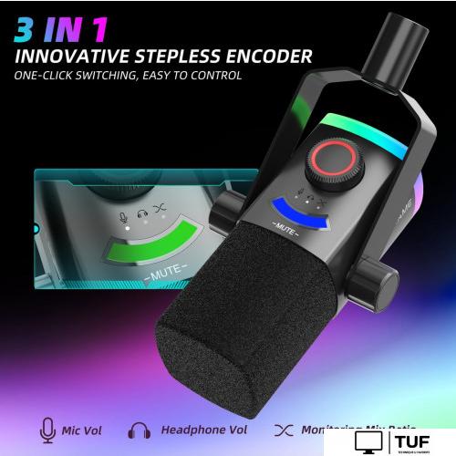 Проводной микрофон FIFINE AM8PROT (черный)