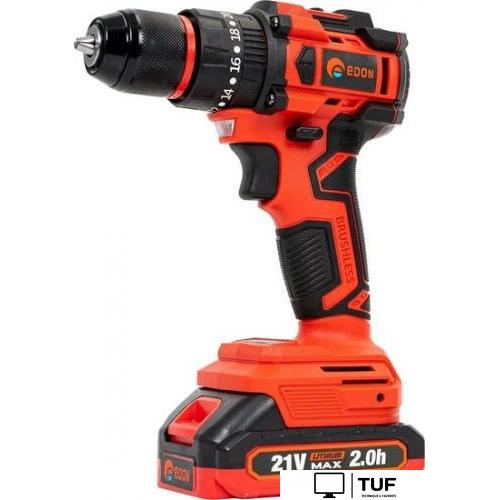 Ударная дрель-шуруповерт Edon UAD-21PBL (с 2-мя АКБ, кейс)