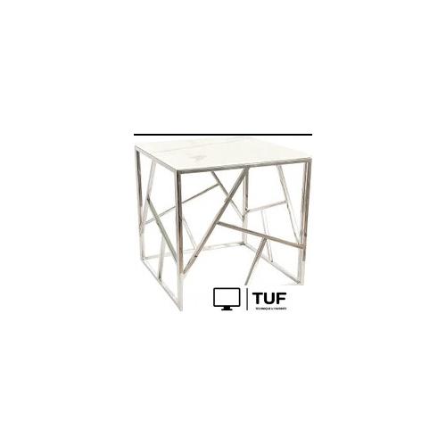 Журнальный столик Signal ESCADA B II (белый мрамор/серебряный 55/55)