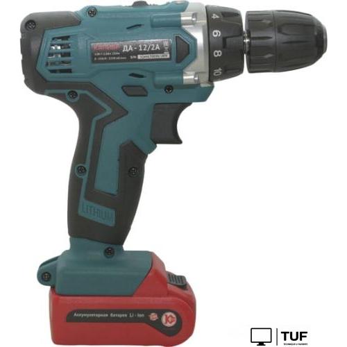 Дрель-шуруповерт Калибр ДА-12/2А (с 2-мя АКБ, кейс)