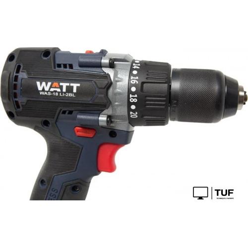 Дрель-шуруповерт WATT WAS-18 Li-2BL 1.018.090.00 (с 1-им АКБ, кейс)