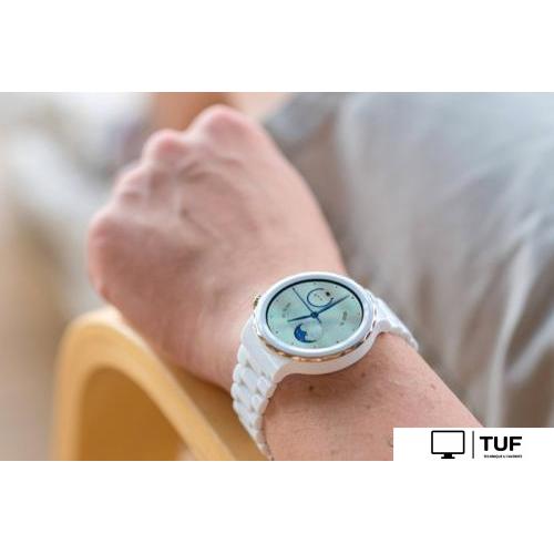 Умные часы Huawei Watch GT 3 Pro Ceramic 43 мм (белый/керамика)