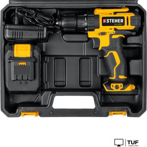 Дрель-шуруповерт Steher CD-200-1 (с 1-им АКБ, кейс)