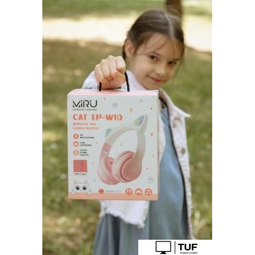 Наушники Miru Cat EP-W10 (розовый)