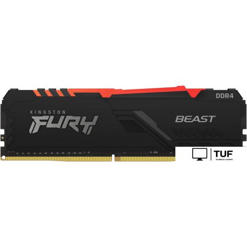 Оперативная память Kingston FURY Beast RGB 16GB DDR4 PC4-25600 KF432C16BB1A/16