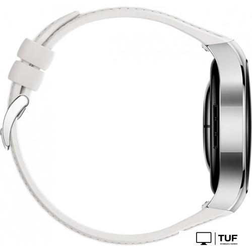 Умные часы Huawei Watch 5 42 мм (серебристый, с белым силиконовым ремешком, международная версия)