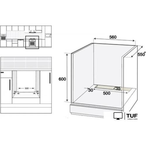 Электрический духовой шкаф Schtoff Decor 1100 (73 литра)