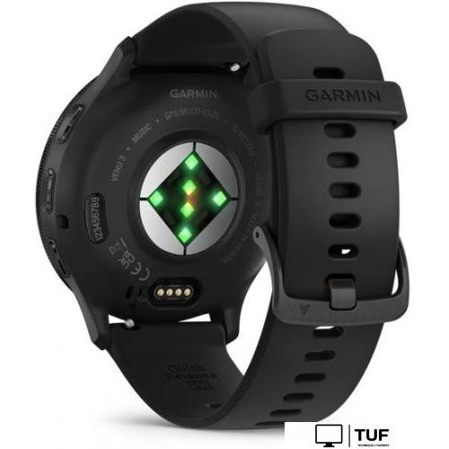 Умные часы Garmin Venu 3 (черный, с силиконовым ремешком)