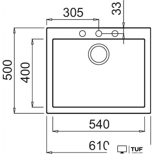 Кухонная мойка Elleci Quadra 110 Espresso 78