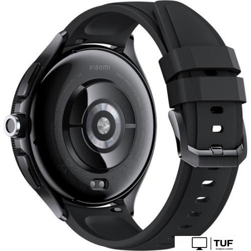 Умные часы Xiaomi Watch 2 Pro (черный, с черным силиконовым ремешком, международная версия)