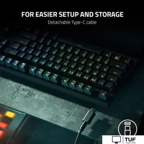 Клавиатура Razer Huntsman V2 TKL (черный, Razer Opto-Mechanical Red, нет кириллицы)