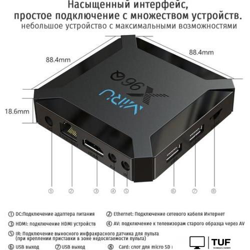 Смарт-приставка Miru X96Q 2ГБ/16ГБ