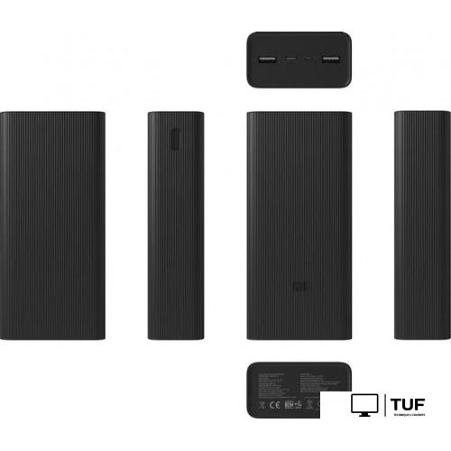 Внешний аккумулятор Xiaomi Mi Power Bank 3 PB3018ZM 30000mAh (черный)