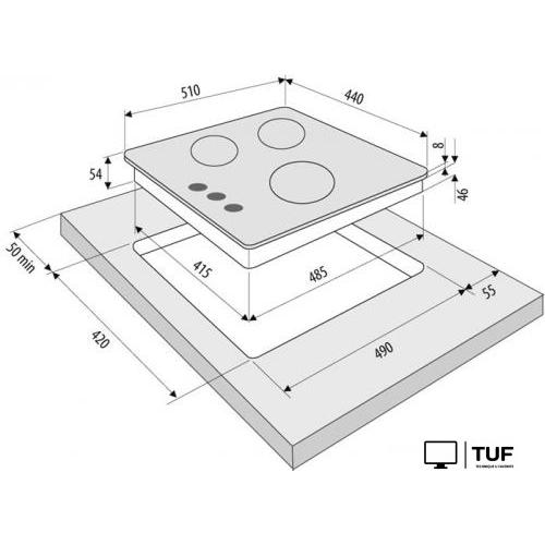Варочная панель Krona Galileo 45 WH