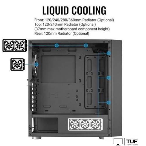 Корпус AeroCool Skribble SKRIBBLE-G-BK-V1