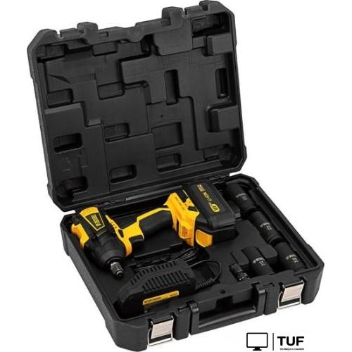 Гайковерт Denzel CIW-IB-300 26501 (с 1-им АКБ, кейс, набор оснастки)