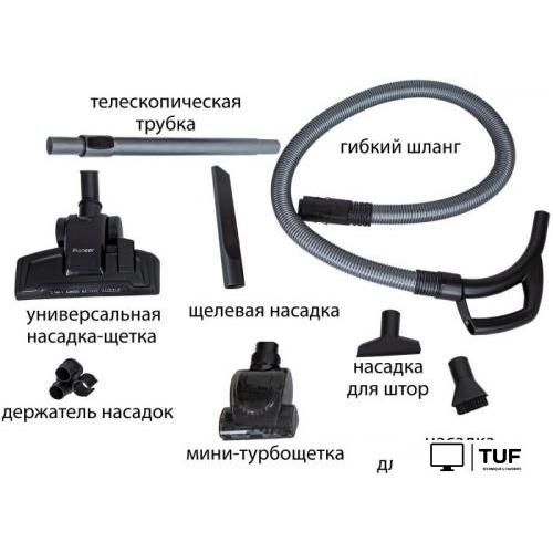 Пылесос Pioneer VC355C (черный/красный)