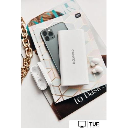 Внешний аккумулятор Canyon PB-106 10000mAh (белый)