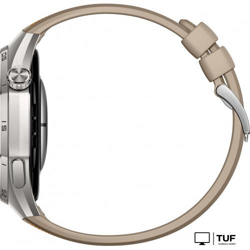 Умные часы Huawei Watch GT 6 Pro 46 мм (серебристый, с коричневым плетеным ремешком, международная версия)