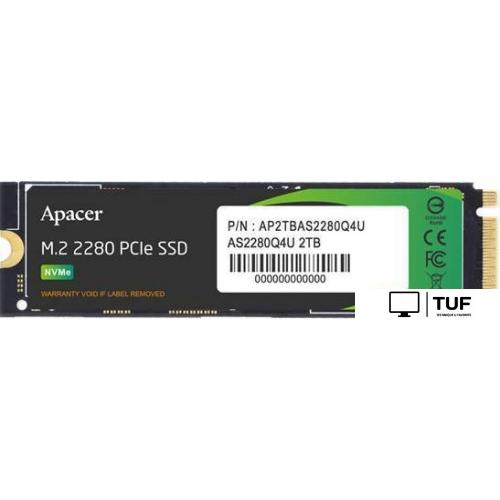 SSD Apacer AS2280Q4U M.2 PCIe Gen4 x4 4TB AP4TBAS2280Q4U-1