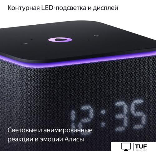 Умная колонка Яндекс Станция Миди (черный)