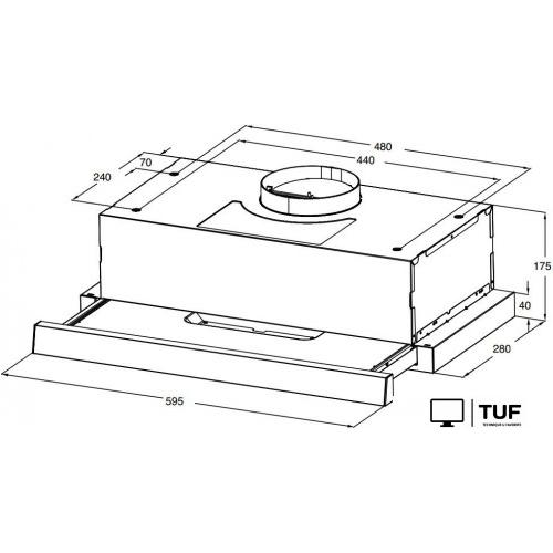 Кухонная вытяжка Weissgauff TEL 06 1M WM