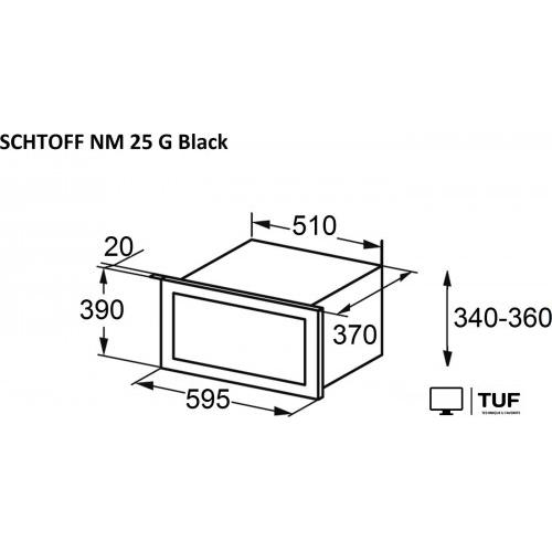 Микроволновая печь Schtoff NM 25 G Black