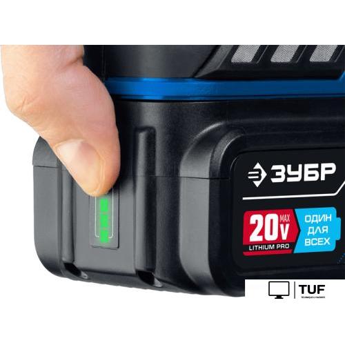 Ударная дрель-шуруповерт Зубр Профессионал DBS-201-42 (с 2-мя АКБ 4 Ач, кейс)