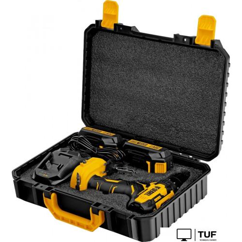 Дрель-шуруповерт Denzel CDQ-20 (с 2-мя АКБ, кейс)