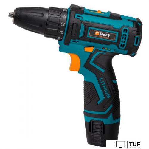 Дрель-шуруповерт Bort BAB-12x2Li-FD (с 2-мя АКБ)