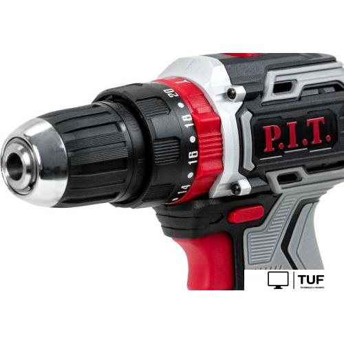 Ударная дрель-шуруповерт P.I.T. PSR18-D4 (с 2-мя АКБ, кейс, набор оснастки)