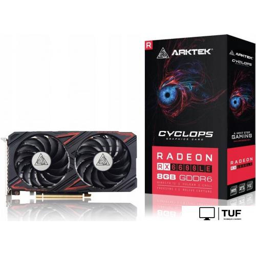 Видеокарта Arktek Cyclops RX 6600 LE 8GB GDDR6 AKR6600LED6S8GH1