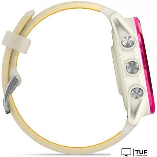 Умные часы Garmin Forerunner 570 42 мм (бежевый/розовый)