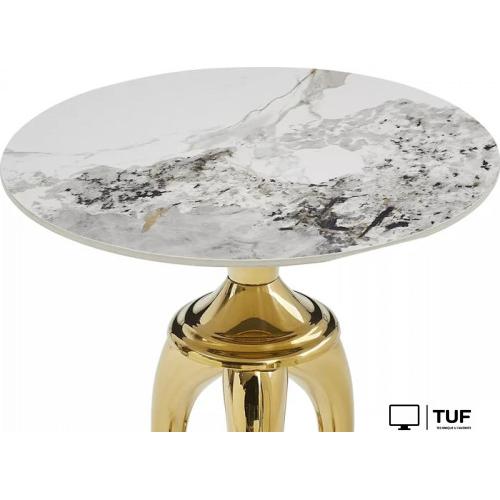 Журнальный столик Signal Snake (белый/золотой)